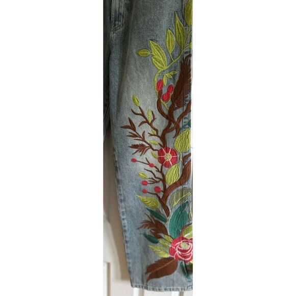 Very Rare Sakura Embroidered Jeans Size Small - Picture 6 of 14